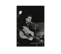 KOPTEW Johnny Cash Rock Singer Poster Decorative Painting Canvas Wall Art Living Room Poster Bedroom Painting Wall Art Picture Print Modern Family Room Decor 12 x 18 Inches (30 x 45 cm)