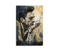 KOPTEW Johnny Cash Rock Singer Poster Decorative Painting Canvas Wall Art Living Room Poster Bedroom Painting Wall Art Picture Print Modern Family Room Decor 08 x 12 Inches (20 x 30 cm)