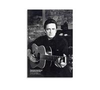 KOPTEW Johnny Cash Rock Singer Poster Decorative Painting Canvas Wall Art Living Room Poster Bedroom Painting Wall Art Picture Print Modern Family Room Decor 12 x 18 Inches (30 x 45 cm)