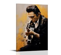KOPTEW Johnny Cash Rock Singer Poster Decorative Painting Canvas Wall Art Living Room Poster Bedroom Painting Wall Art Picture Print Modern Family Room Decor 08 x 12 Inches (20 x 30 cm)