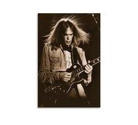 KOPTEW Neil Young Rock Singer Poster Decorative Painting Canvas Wall Art Living Room Poster Bedroom Painting Wall Art Picture Print Modern Family Room Decor 16 x 24 Inches (40 x 60 cm)