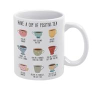 KOPUTE 11oz Ceramic Funny Mug, Printed, Talk Mental Health, 325ml, Home, Reusable, Round, Coffee Cup, Mug