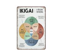 KOPUTE A Reason for being, Growth mindset poster, therapy office decor, self esteem, Counselor office decor, Retro Metal Poster tin sign Wall Art Kitchen Garden Farm Home Decoration, tin sign 20X30cm