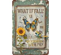 KOPUTE Butterfly Hippie Boho Art Tin Signs Wall Decor Metal Sign Wall Art Decor Poster for Home Bar Kitchen Coffee Man Cave Garage Wall Decor Art Tin Sign 5.5x8 Inch
