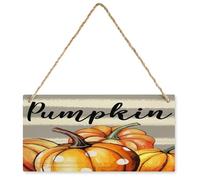 KOPUTE Fall Decor Pumpkins Decor Wood Sign,Fall Decorations for Home,Farmhouse Autumn Harvest Thanksgiving Decor Farmhouse Wooden Plaque Decor Office Decor Sign Rustic Home Decoration 5X10 inch