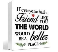 KOPUTE If Everyone Had a Like You the World Would Be a Better Place Wood Block Sign Desk Decor,Inspirational hip Wooden Box Plaque Sign Desk Decor for Home Office Dorm 5 x 5 Inches