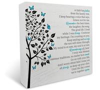 KOPUTE Memorial Gift Sympathy Wooden Sign Remembrance a Limb has Fallen From the Family Tree Wood Signs Plaque Keepsake Desk Wall Home Decor es 7 x 7 Inches