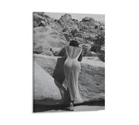KOPUTE Sexy Pinup Pretty Ass Pinup Girl Hot Girl Nude Poster Man Cave Garage Decor Desert Rock Landscape Backless Art Dining Room Decor, Bedroom Art, Wall Decor Living Room,Frameless 8x10inch