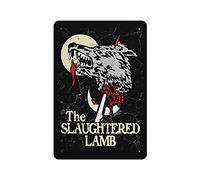 KOPUTE Slaughtered Lamb, American Werewolf London Inspired,Retro style, farmhouse decoration, home, bar, restaurant, garage, tin sign 20x30cm