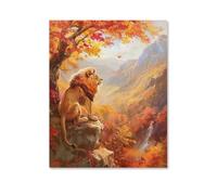 KOPUTE Strange Lion Poster Canvas- Perfect for Wall Artrations, Dining Room Decor, Bedroom Art, Wall Decor Living Room, Wall Art, Frameless 20x30inch