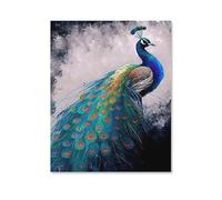 KOPUTE Strange Peacock,Animal Art Poster Canvas- Perfect for Wall Artrations, Dining Room Decor, Bedroom Art, Wall Decor Living Room, Wall Art, Frameless 12x16inch