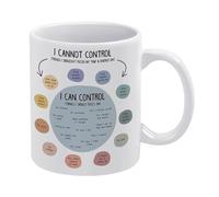 KOPUTE Things I Can Control Mug, What I Can And Cannot Control, Funny Coffee Mug,A Cup for Oneself,A Happy Cup for Children,The Best Gift for Colleagues,Parents,And Grandparents,110z Men And Women