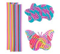 KOQAIIZ 2pcs Sensory Activity Board Sensory Silicone Fidget Toy Double-Sided Silicone Calming Toy with 22 Strings for Stress Anxiety Soothe