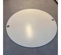 KOQENAG Solid Wood Event Table Top,47-79in White Desktop,Foldable Round Table Top Only,Catering Banquet Party Table No Legs,Folds up without taking up much space for family dinners(120cm/47.2in)