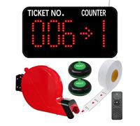KOQICALL Number Calling System Take a Number System LED Queue Display Show Tickets Number and Counter Number 2 NEXT Button 1 Counter Display for Bank Hospital Government Office Pharmacy Service Center