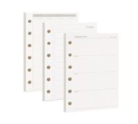 Koqye 135 Sheets A7 Planner Refill 100GSM Monthly Weekly To Do list Refills