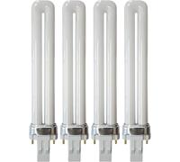 KOR (4 Pack) K22195 - PLS13W/2P/841 - Compact Fluorescent Plug-in - T4 - Single Tube - 13 Watt - 2-Pin (GX23) - 4,100 Kelvin (Cool White)