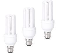 KOR Energy Saving Light Bulbs, 11W CFL Low Energy Light Bulbs Bayonet, B22/BC/Bayonet Cap, 660 Lumens, 6400K Daynight Bulb, 3 Pack