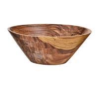 Kora Large Sheesham Wood Shallow Salad Bowl Natural