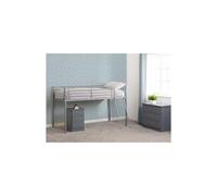 Kora Mid Sleeper Metal Bed Frame in Silver Finish fits 3ft Single Mattress