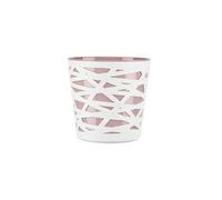 KORAD Sophie Flowerpot - Indoor Plant Pot Without Drainage Holes - Modern Round Plastic Planter for Home, Office, Garden - Various Sizes & Colours- (Pink, Ø 13 cm (5.10 inch))