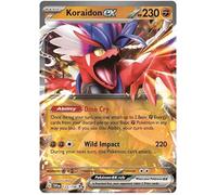 Koraidon ex 125/198 Rare Double Pokemon Card (Scarlet & Violet Base) + 1x TitanCards® Toploader