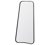 koran large curved bedroom mirror in black frame