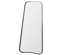 koran large curved bedroom mirror in gold frame