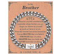 KORAS Brother Gifts, Cuban Chain Bracelet, Brother Gifts from Sister
