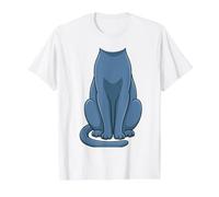 Korat Cat Costume Halloween Feline Breed Design Value Graphic T-Shirt, Men, White, L
