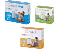 Korbell Nappy Bin 26L 16L 9L Refill Odour Free Nappy Disposal Hygienic White UK