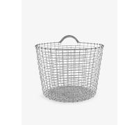 Korbo Korbo Classic Woven Metal Storage Basket 28cm Silver