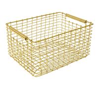 Korbo - Rectangular 19 Basket, Brass - Brass