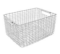 Korbo - Rectangular 23 Basket, Galvanised - Galvanized