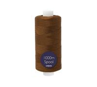 Korbond 1000m Polyester Sewing Thread - Hand and Machine Sewing Thread (Brown)