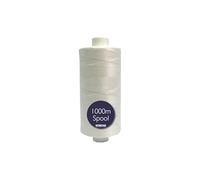 Korbond 1000m White Polyester 3280ft Coated Strong All Purpose Ideal for Hand Sewing, Machines, Crafts, Quilting, Repair Work - Stronger Than Natural Thread