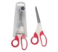 Korbond 110358 Craft 7 Inch - Soft Grip Professional, Household, Fabric, Paper Scissors. Ambidextrous - for Right & Left Handed , Silver