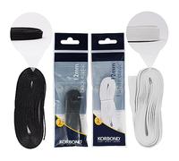 Korbond 12 mm x 2 m Elastic, Black/ White