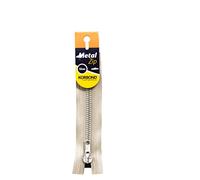 Korbond 12cm Cream Metal Zip - Closed Ended Zip - 12cm/4.7inches - Ideal for Sewing, Tailoring, Crafting Cushions or Garments
