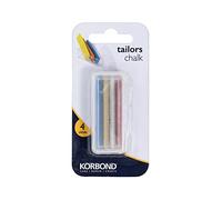 Korbond 190012 Tailors Set - 4 Coloured Chalks Plus Reusable Storage Case - Sewing and Crafting Essential, Yellow