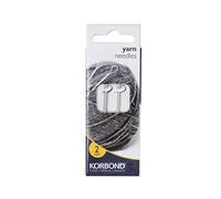 Korbond 2 Piece Yarn/Wool Needle Set - 2 Sizes -Blunt Point - Large, Flexible Monofilament Eye - Essential Knitting Accessories