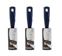 Korbond 3 Pack Lint Rollers - 105 Sticky Easy to Peel Paper Sheets - Suitable for ALL FABRIC TYPES