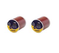 Korbond 320m Sewing Thread -2 x 160m Spools - Red Polyester - Hand and Machine Sewing