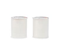 Korbond 320m Sewing Thread - 2 x 160m Spools -White Polyester - Hand and Machine Sewing