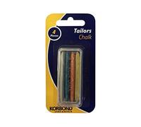 KORBOND 4 Piece Pack - Clay Based Chalk Set in 4 Colours - Ideal for Tailoring, Quilting, Sewing, Crafting and Mending, 4 Count (Pack of 1)