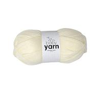 Korbond Baby Cream Yarn - 100g Acrylic Wool - Lightweight, Hypoallergenic & Durable Double Knit Crochet Yarn Knitting Wool (290m Total)
