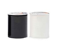 Korbond Black and White Sewing Thread Set - 320m Polyester Spool - Crafting, Sewing, Hand and Machine