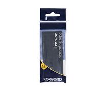 KORBOND Black Tape 4.5m x 2cm, Bonding and Craft Projects - No Sewing Required - Ideal, Jeans, Work Trousers, Badges & School Clothes - Repair and Hem in Seconds