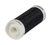 KORBOND Black Transparent Thread- 1000m Thread - 5 x 200m Spools - Colour Blend with Dark Fabrics- Ideal for Embroidery, Repairs, Crafting, Beading Hand Sewing, Quilting, Sewing Machine