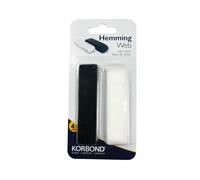 Korbond Black & White Hem Tape - 8m x 2cm - 4m Black + 4m White Hemmin